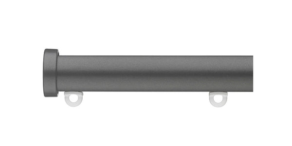 Silent Gliss Metropole 23mm Charcoal Stud End Cap