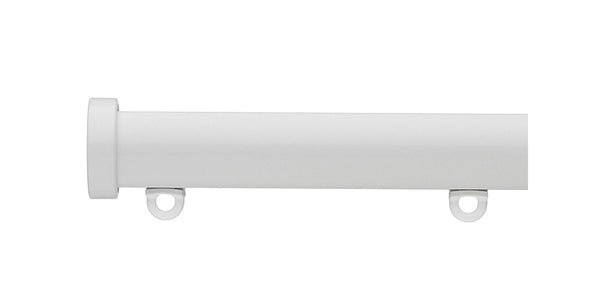 Silent Gliss Metropole 23mm White Stud End Cap