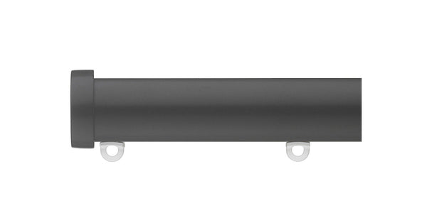 Silent Gliss Metropole 30mm Black hand drawn track with End Caps