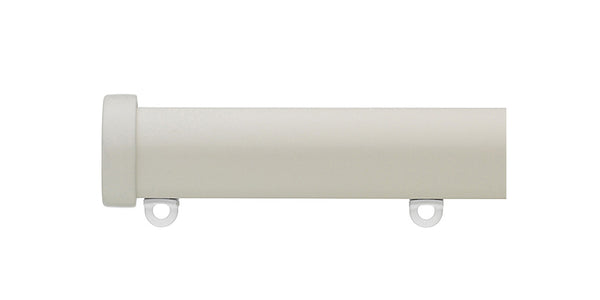 Silent Gliss Metropole 30mm Ecru hand drawn track with End Caps