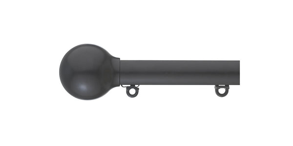 Silent Gliss Metropole 23mm Black Ball Finial