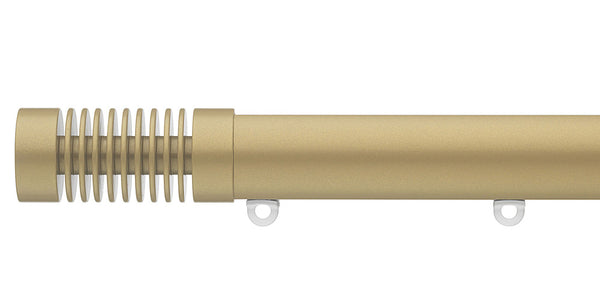 Silent Gliss Metropole 30mm Sand Hand Drawn Track Groove Cylinder Finial