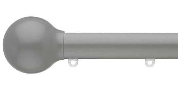 Silent Gliss Metropole 30mm Slate Grey hand drawn track Ball Finial
