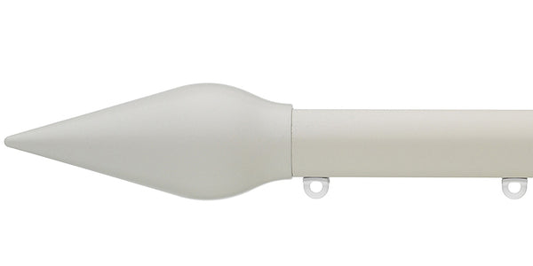 Silent Gliss Metropole 30mm Ecru Hand Drawn Track Spear Finial