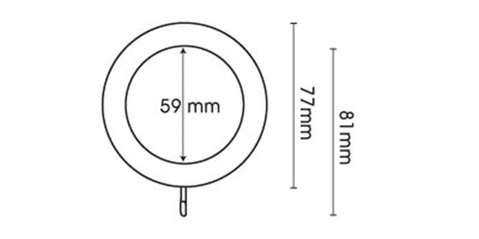 Hallis Hudson Origins 45mm Ammonite Finial Wooden Curtain Pole