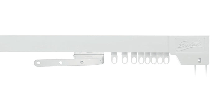 Swish Supreme White Metal Corded Curtain Track - Curtain Poles Emporium