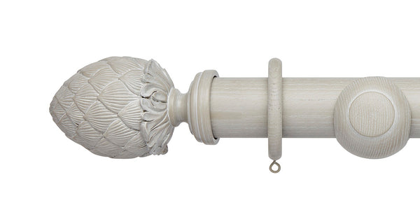 Hallis Hudson Ashbridge 45mm Heritage Grey Curtain Pole Kew Finial