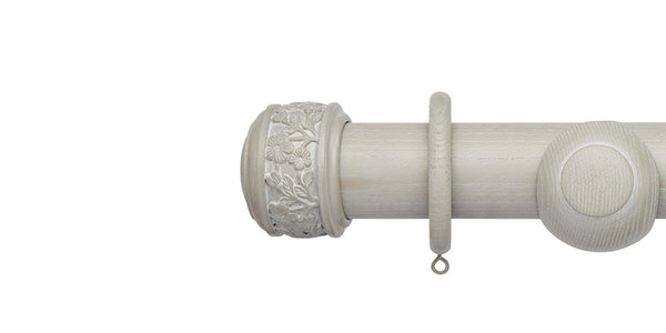 Hallis Hudson Ashbridge 45mm Heritage Grey Curtain Pole Claremont Finial