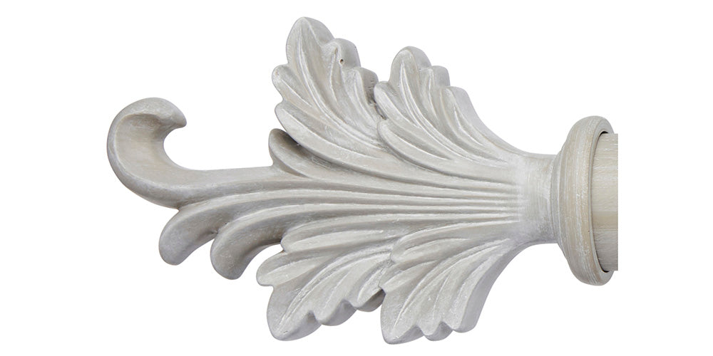 Hallis Hudson Ashbridge 45mm Heritage Grey Curtain Pole Tatton Finial