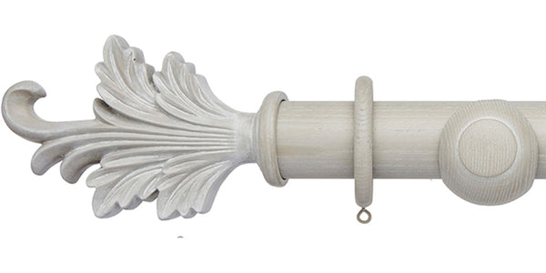 Hallis Hudson Ashbridge 45mm Heritage Grey Curtain Pole Tatton Finial