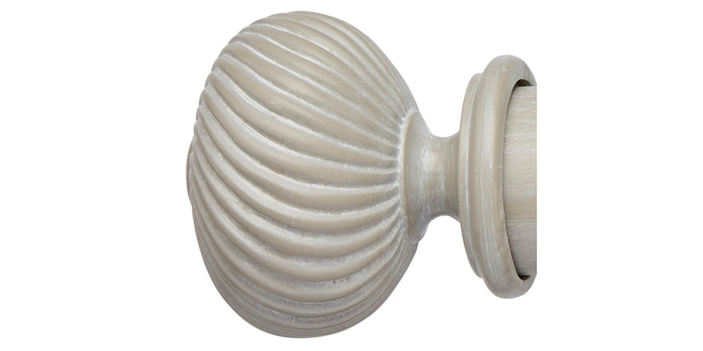 Hallis Hudson Ashbridge 45mm Heritage Grey Curtain Pole Sezincote Finial