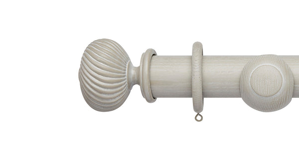 Hallis Hudson Ashbridge 45mm Heritage Grey Curtain Pole Sezincote Finial