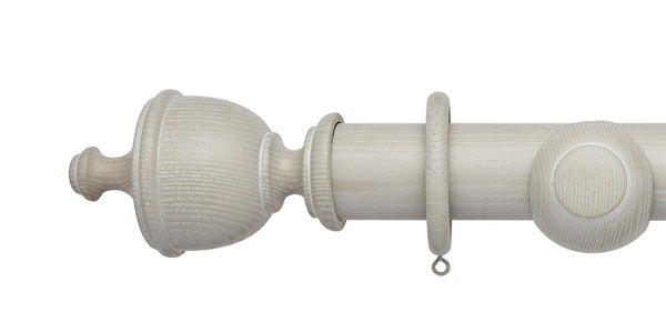 Hallis Hudson Ashbridge 45mm Heritage Grey Curtain Pole Chatsworth Finial