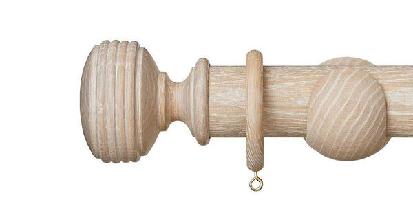 Hallis Hudson Eden 45mm Oatmeal Curtain Pole Ellipse Finial