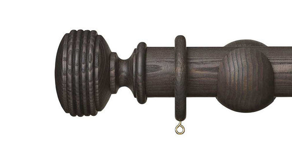 Hallis Hudson Eden 45mm Umber Curtain Pole Ellipse Finial