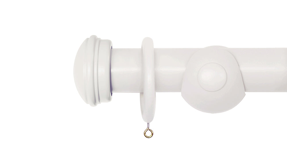 Laura Ashley 40mm Pale Dove Grey Handcrafted Curtain Pole