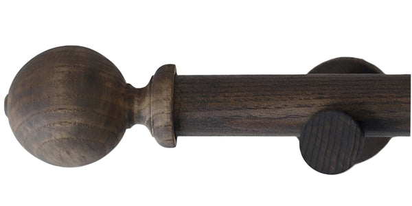 Laura Ashley Mitchell 28mm Dark Chestnut Eyelet Pole Ball Finial