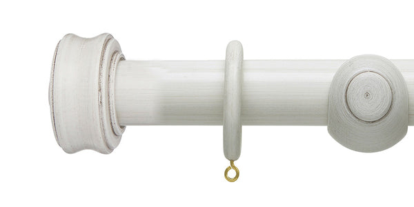 Hallis Hudson Origins 35mm Disc Finial Wooden Curtain Pole