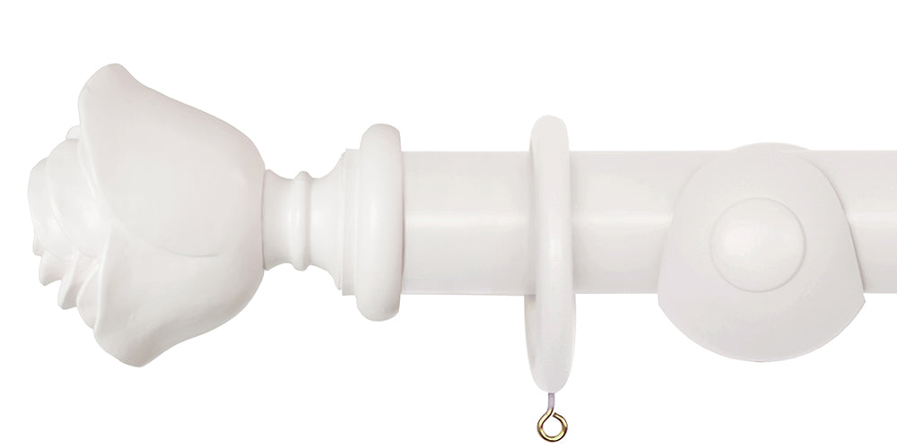 Laura Ashley 40mm Pale Dove Grey Handcrafted Curtain Pole