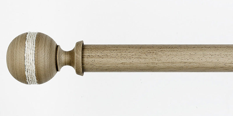 Byron & Byron 45mm Barnwood Curtain Pole Saltash Finial