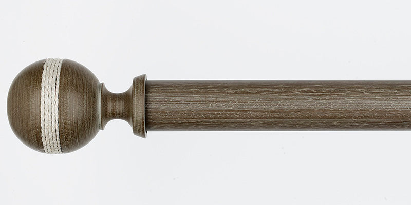 Byron & Byron 45mm Barnwood Curtain Pole Saltash Finial