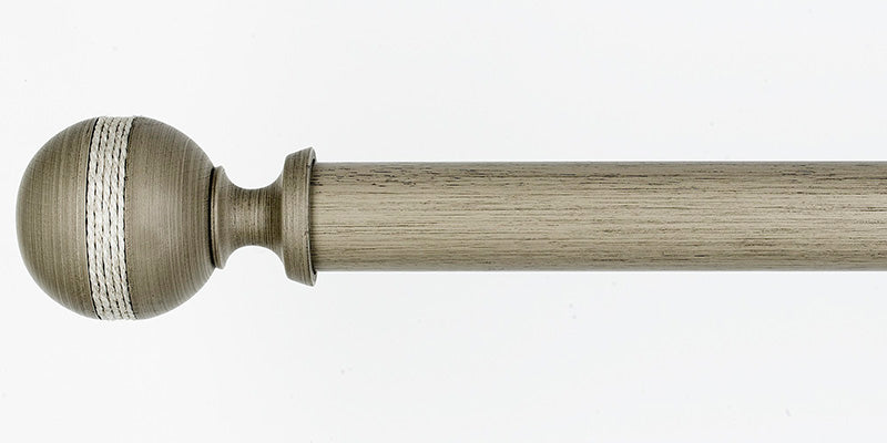 Byron & Byron 45mm Barnwood Curtain Pole Saltash Finial