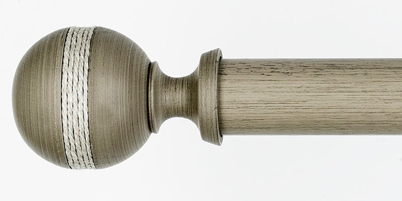 Byron & Byron 45mm Barnwood Curtain Pole Saltash Finial