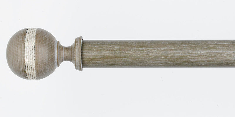 Byron & Byron 45mm Barnwood Curtain Pole Saltash Finial