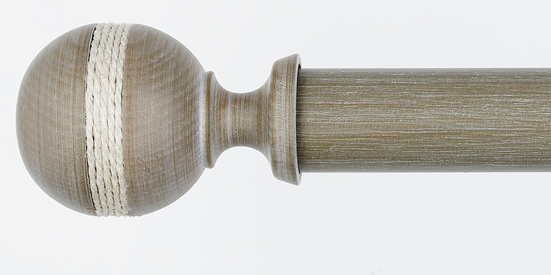 Byron & Byron 45mm Barnwood Curtain Pole Saltash Finial