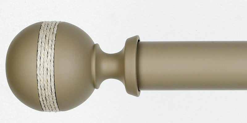 Byron & Byron 45mm Barnwood Curtain Pole Saltash Finial