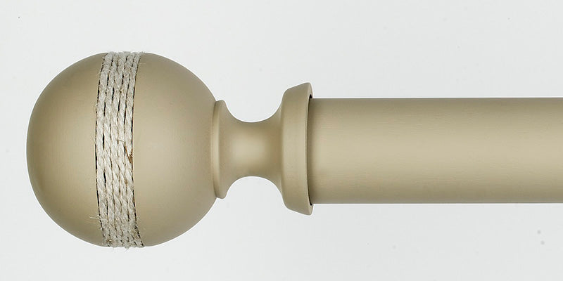 Byron & Byron 45mm Barnwood Curtain Pole Saltash Finial