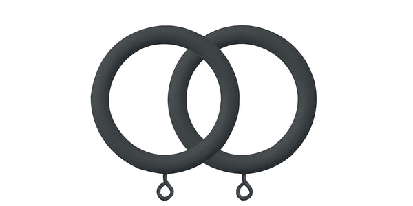 Jones Shore 35mm Charcoal Curtain Pole Rings