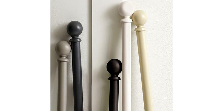 Jones Shore 35mm Ghost Curtain Pole Ball Finial - Curtain Poles Emporium