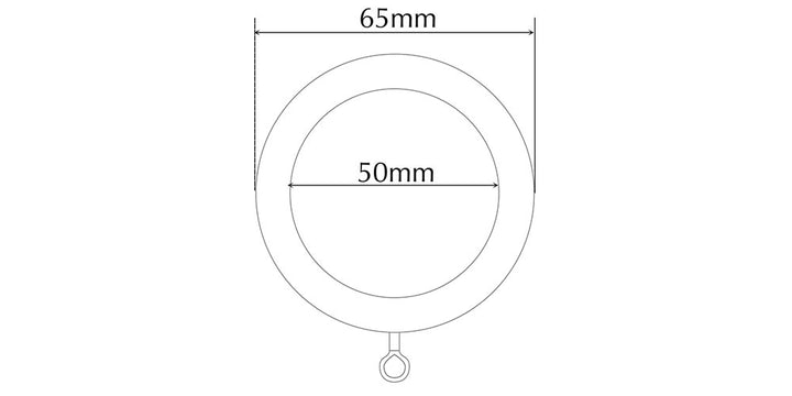 Jones Shore 35mm Ghost Curtain Pole Ball Finial - Curtain Poles Emporium
