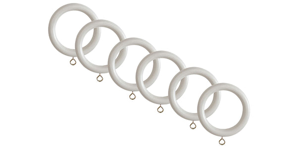 Laura Ashley 35mm Steel Wooden Curtain Pole Rings