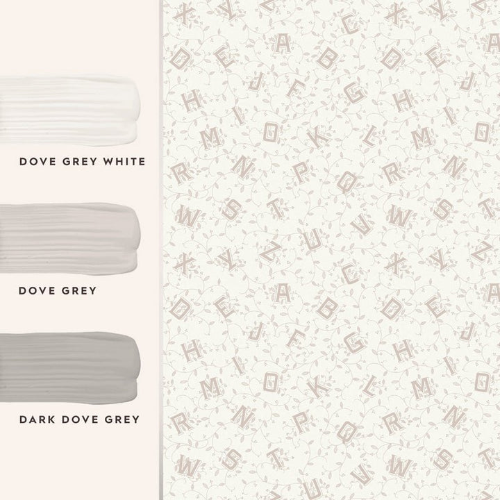 Laura Ashley Alphabet Wallpaper - Finesse Home Interiors