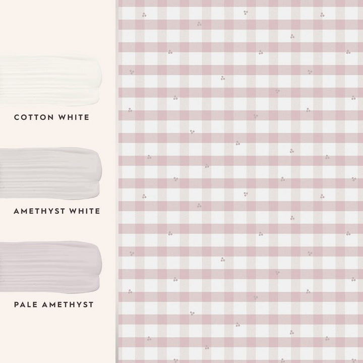 Laura Ashley Gingham Wallpaper - Finesse Home Interiors