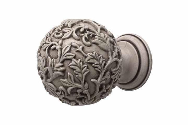 Hallis Hudson Modern Country Floral Ball Finials (3 Colours) - Curtain Poles Emporium