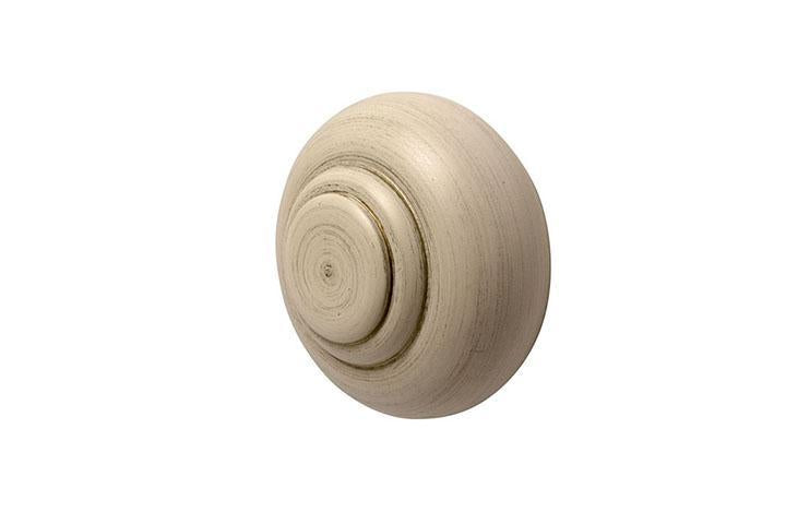 Hallis Hudson Modern Country Button Finials (5 Colours) - Curtain Poles Emporium