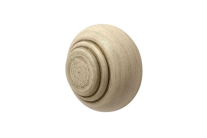 Hallis Hudson Modern Country Button Finials (5 Colours) - Curtain Poles Emporium