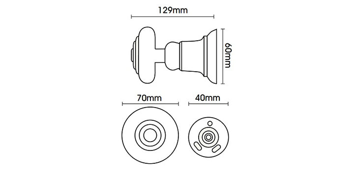 Hallis Unfinished Wooden Small Holdback (Each) - Curtain Poles Emporium