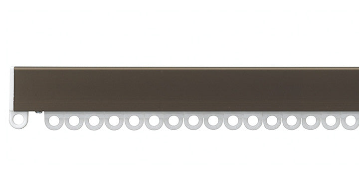 Silent Gliss 1080 Antique Bronze Hand Drawn Curtain Track - Curtain Poles Emporium