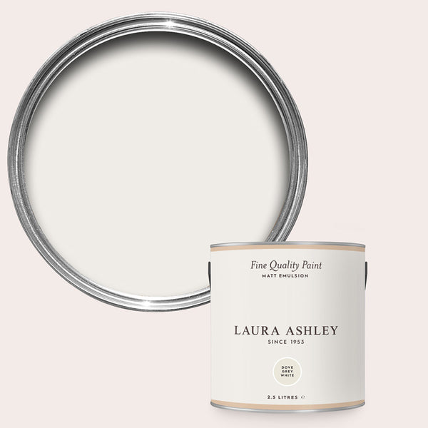Laura Ashley Dove Grey White Matt Emulsion Paint