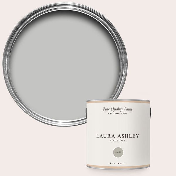 Laura Ashley Silver Matt Emulsion Paint