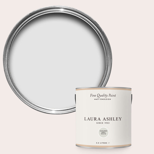 Laura Ashley Sugared Grey White Matt Emulsion Paint