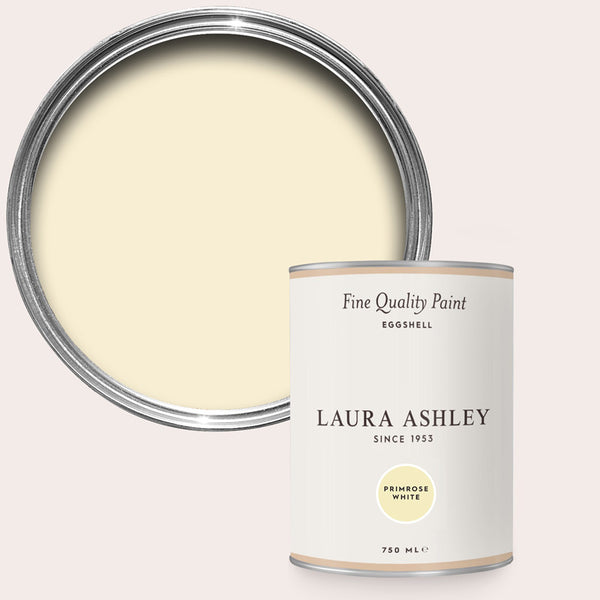 Laura Ashley Primrose White Eggshell Paint 750ml