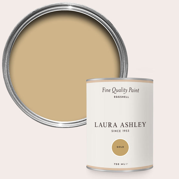 Laura Ashley Gold Eggshell Paint 750ml
