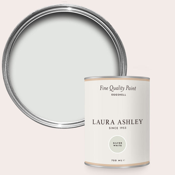 Laura Ashley Silver White Eggshell Paint 750ml