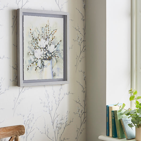 Laura Ashley Pussy Willow in Vase Wallart