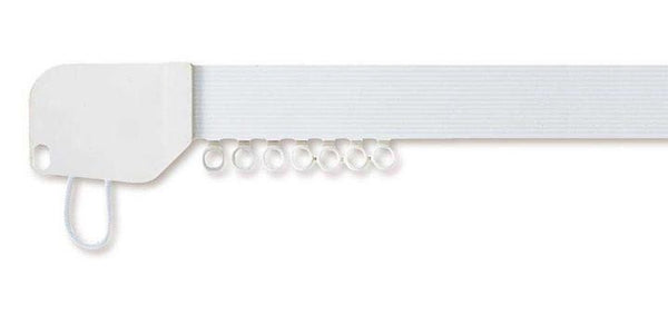 Hallis Superglide White Metal Corded Curtain Track - Curtain Poles Emporium